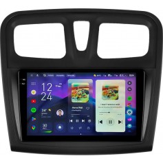 Штатна магнітола Teyes CC4 Pro 2k 12+256 Gb Renault Logan 2 2012-2022 / Sandero 2 2013-2022 (F1) (B) 9"