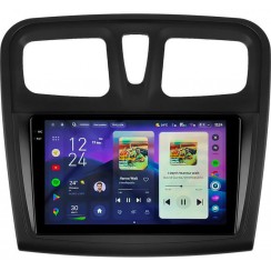 Штатная магнитола Teyes CC4 Pro 2k 12+256 Gb Renault Logan 2 2012-2022 / Sandero 2 2013-2022 (F1) (B) 9"