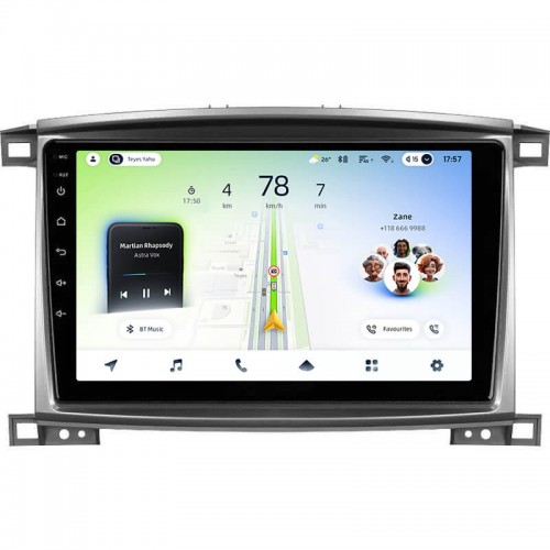 Штатная магнитола Teyes CC4L 4+64 Gb Toyota Land Cruiser LC 100-B 2002-2007 (C) 10"