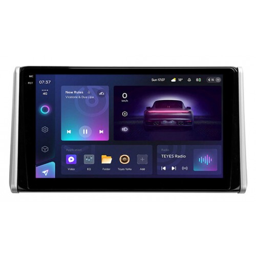 Штатная магнитола Teyes CC3 2k 4+32 Gb Toyota RAV4 5 XA50 (1 Din) 2018-2023 10"