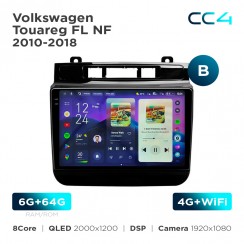 Штатна магнітола Teyes CC4 2k 6+64 Gb Volkswagen Touareg FL NF 2010-2018 (B) 9"