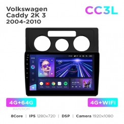 Штатная магнитола Teyes CC3L 4+64 Gb Volkswagen Caddy 2K 3 2004-2010 10"