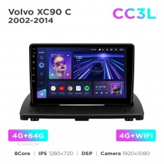Штатная магнитола Teyes CC3L 4+64 Gb Volvo XC90 C 2002-2014 (F1) 9"