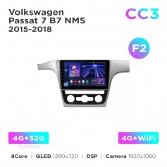 Штатна магнітола Teyes CC3 4+32 Gb Volkswagen Passat 7 B7 NMS 2015-2018 (F2) 10"