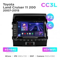 Штатна магнітола Teyes CC3L 4+64 Gb Toyota Land Cruiser 200 11 2007-2015 (F2) (C) 9"
