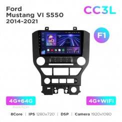 Штатна магнітола Teyes CC3L 4+64 Gb Ford Mustang VI S550 2014-2021 (F1) 9"
