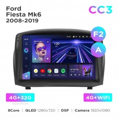 Штатна магнітола Teyes CC3 4+32 Gb Ford Fiesta Mk6 2008-2019 (F2) (A) 9"