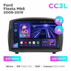 Штатная магнитола Teyes CC3L 4+64 Gb Ford Fiesta Mk6 2008-2019 (F2) (A) 9"