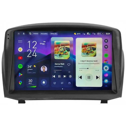 Штатная магнитола Teyes CC4 Pro 2k 12+256 Gb Ford Fiesta Mk6 2008-2019 (F2) (A) 9"