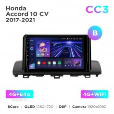 Штатная магнитола Teyes CC3 4+64 Gb Honda Accord 10 CV 2017-2021 (B) 9