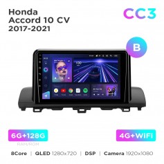 Штатна магнітола Teyes CC3 6+128 Gb Honda Accord 10 CV 2017-2021 (B) 9