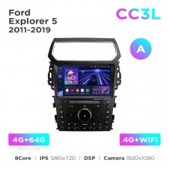 Штатная магнитола Teyes CC3L 4+64 Gb Ford Explorer 5 2011-2019 (A) 10"