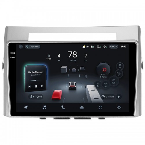 Штатная магнитола Teyes CC4 Pro 2k 8+128 Gb Toyota Corolla Verso AR10 2004-2009 (F2) 9"