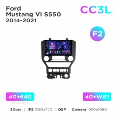 Штатная магнитола Teyes CC3L 4+64 Gb Ford Mustang VI S550 2014-2021 (F2) 9"