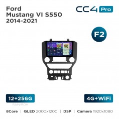Штатная магнитола Teyes CC4 Pro 2k 12+256 Gb Ford Mustang VI S550 2014-2021 (F2) 9"