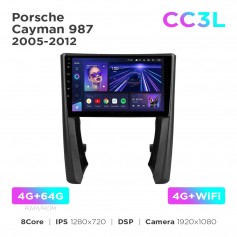 Штатная магнитола Teyes CC3L 4+64 Gb Porsche Cayman 987 2005-2012 9"