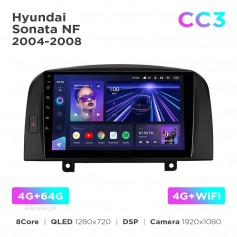 Штатная магнитола Teyes CC3 4+64 Gb Hyundai Sonata NF 2004-2008 9