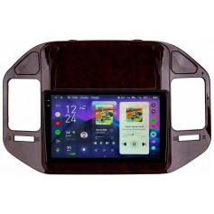 Штатная магнитола Teyes CC4 Pro 2k 12+256 Gb Mitsubishi Pajero 3 V70 V60 1999-2006 (brown) 9"
