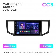 Штатна магнітола Teyes CC3 4+32 Gb Volkswagen Crafter 2017-2021 10"