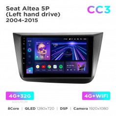 Штатна магнітола Teyes CC3 4+32 Gb Seat Altea 5P 2004-2015 9"