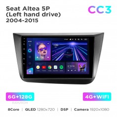 Штатна магнітола Teyes CC3 6+128 Gb Seat Altea 5P 2004-2015 9”