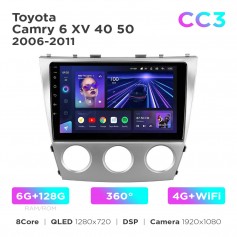 Штатная магнитола Teyes CC3 6+128 Gb 360° Toyota Camry 6 XV 40 50 2006-2011 10