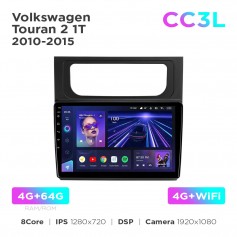 Штатна магнітола Teyes CC3L 4+64 Gb Volkswagen Touran 2 1T 2010-2015 10"