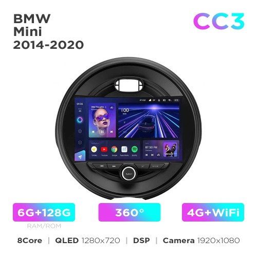 Штатная магнитола Teyes CC3 6+128 Gb 360° BMW Mini 2014-2020 9