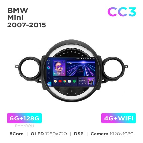 Штатна магнітола Teyes CC3 6+128 Gb BMW Mini 2007-2015 (F1) 9