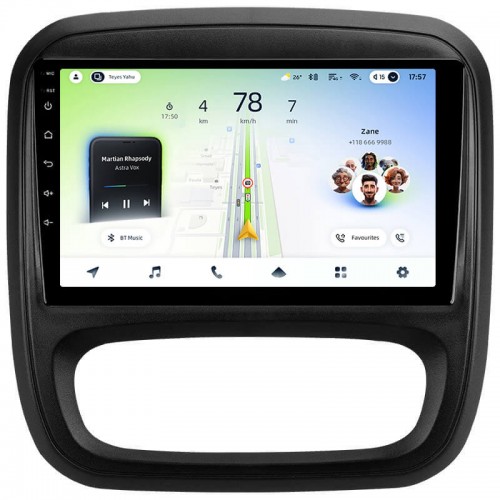 Штатная магнитола Teyes CC4L 6+64 Gb Renault Trafic 3 2014-2021 / Opel Vivaro B 2014-2018 9"