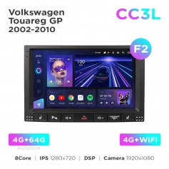 Штатна магнітола Teyes CC3L 4+64 Gb Volkswagen Touareg GP 2002-2010 (F2) 9"