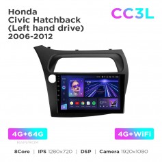 Штатна магнітола Teyes CC3L 4+64 Gb Honda Civic Hatchback 2006-2012 9"