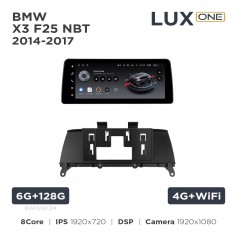 Штатна магнітола Teyes LUX ONE 6+128 Gb BMW X3 F25 NBT 2014-2017 12.3"