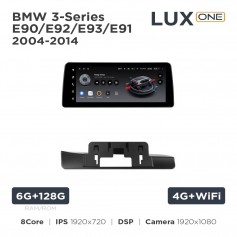 Штатна магнітола Teyes LUX ONE 6+128 Gb BMW 3-Series E90/E92/E93/E91 CCC 2004-2014 12.3"