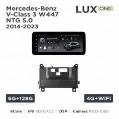 Штатна магнітола Teyes LUX ONE 6+128 Gb Mercedes-Benz V-Class 3 W447 NTG 5.0 2014-2023 12.3"