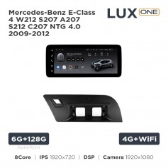 Штатна магнітола Teyes LUX ONE 6+128 Gb Mercedes-Benz E-Class 4 W212 S207 A207 S212 C207 NTG 4.0 2009-2012 (F1) 12.3"