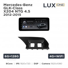 Штатна магнітола Teyes LUX ONE 6+128 Gb Mercedes-Benz GLK-Class X204 NTG 4.5 2012-2015 12.3"