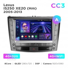 Штатная магнитола Teyes CC3 4+32 Gb Lexus IS250 XE20 (Hm) 2005-2013 (A) 9"