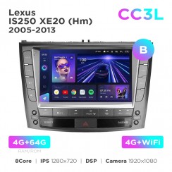 Штатная магнитола Teyes CC3L 4+64 Gb Lexus IS250 XE20 (Hm) 2005-2013 (B) 9"