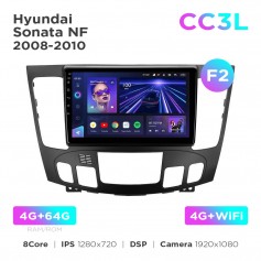 Штатная магнитола Teyes CC3L 4+64 Gb Hyundai Sonata NF 2008-2010 (F2) 9"