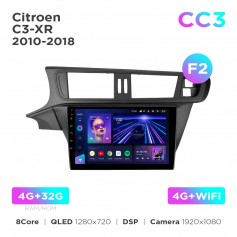 Штатна магнітола Teyes CC3 4+32 Gb Citroen C3-XR 2010-2018 (F2) 10"