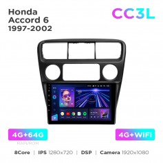 Штатная магнитола Teyes CC3L 4+64 Gb Honda Accord 6 1997-2002 9"