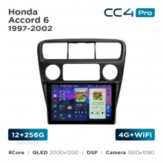 Штатная магнитола Teyes CC4 Pro 2k 12+256 Gb Honda Accord 6 1997-2002 9"