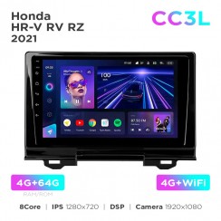 Штатна магнітола Teyes CC3L 4+64 Gb Honda HR-V RV RZ 2021 9"