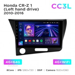 Штатная магнитола Teyes CC3L 4+64 Gb Honda CR-Z 1 2010-2016 9"