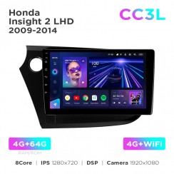 Штатная магнитола Teyes CC3L 4+64 Gb Honda Insight 2 LHD 2009-2014 9"