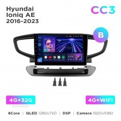 Штатна магнітола Teyes CC3 4+32 Gb Hyundai Ioniq AE 2016-2023 (B) 9"