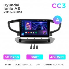 Штатна магнітола Teyes CC3 6+128 Gb 360° Hyundai Ioniq AE 2016-2023 (A) 9