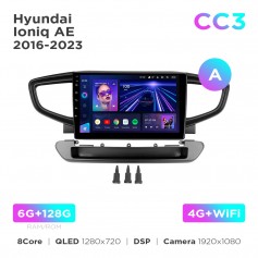 Штатна магнітола Teyes CC3 6+128 Gb Hyundai Ioniq AE 2016-2023 (A) 9"