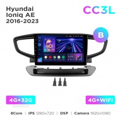 Штатная магнитола для Hyundai Ioniq AE 2016-2023 (B) Teyes CC3L 4+32 Gb 9"